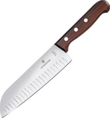 6.8520.17G - Couteau Santoku VICTORINOX Swissclassic Alvéolé 17 cm Erable