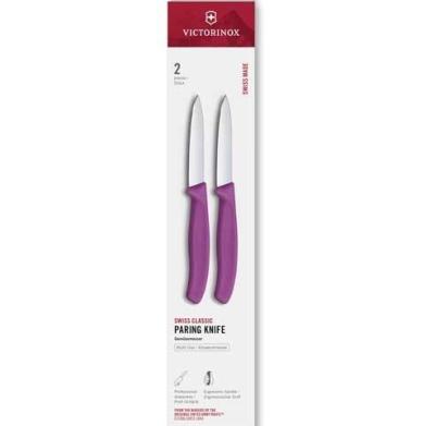 6.7605.2C1 - Set 2 Couteaux Office VICTORINOX SwissClassic 8cm Violet