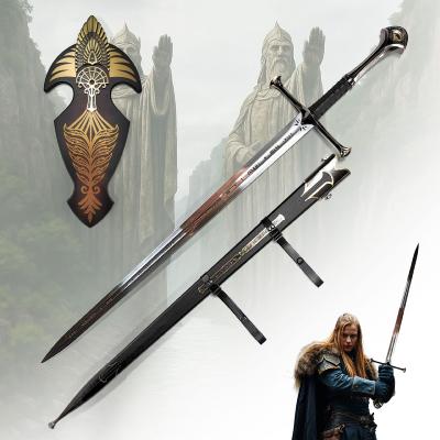 ANDURILLSDA2 - Epée Anduril Le Seigneur Des Anneaux Réplique Avec Fourreau et Plaque 