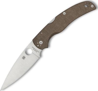 C244MPCW - Couteau SPYDERCO Native Chief CPM Cru-Wear Brown Micarta