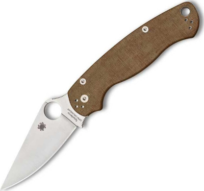 C81MPCW2 - Couteau SPYDERCO Para Military 2 Cru-Wear Brown Micarta