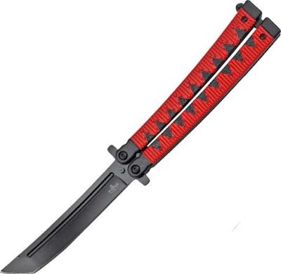 TH.K3117 - Couteau Papillon THIRD Rouge & Noir