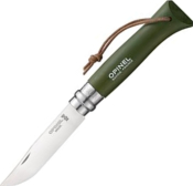 OP001703 - Couteau OPINEL Baroudeur "Origines" N 8 VRI 11 cm Kaki  Lacet