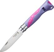 OP002152 - Couteau OPINEL N07 Outdoor Junior Parme Fuchsia
