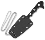 QS125A - Couteau de Cou QSP Neckmuk G10 Noir