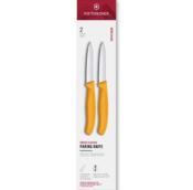 6.7608.2C1 - Set 2 Couteaux Office VICTORINOX SwissClassic 8cm Jaune