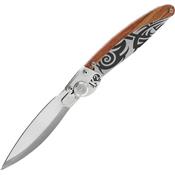 K2-05M - Couteau K2 Tribal Bois de Rose