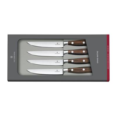 7.7240.4 - Set de 4 Couteaux Steak VICTORINOX Forgé 12 cm Erable