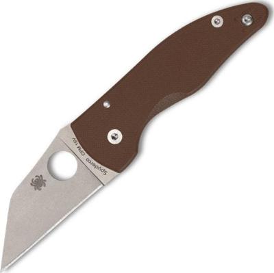 C264GPBN15V - Couteau SPYDERCO Microjimbo CPM 15V Brown Sprint Run