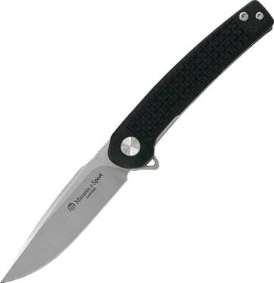 MAS46010G10N - Couteau MASERIN G10 Noir 11cm Inox