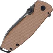 CR2495B - Couteau CRKT Squid XM Earth Brown