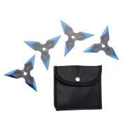 SHURISET2 - Set de 4 Etoiles  Lancer / Shurikens Blue